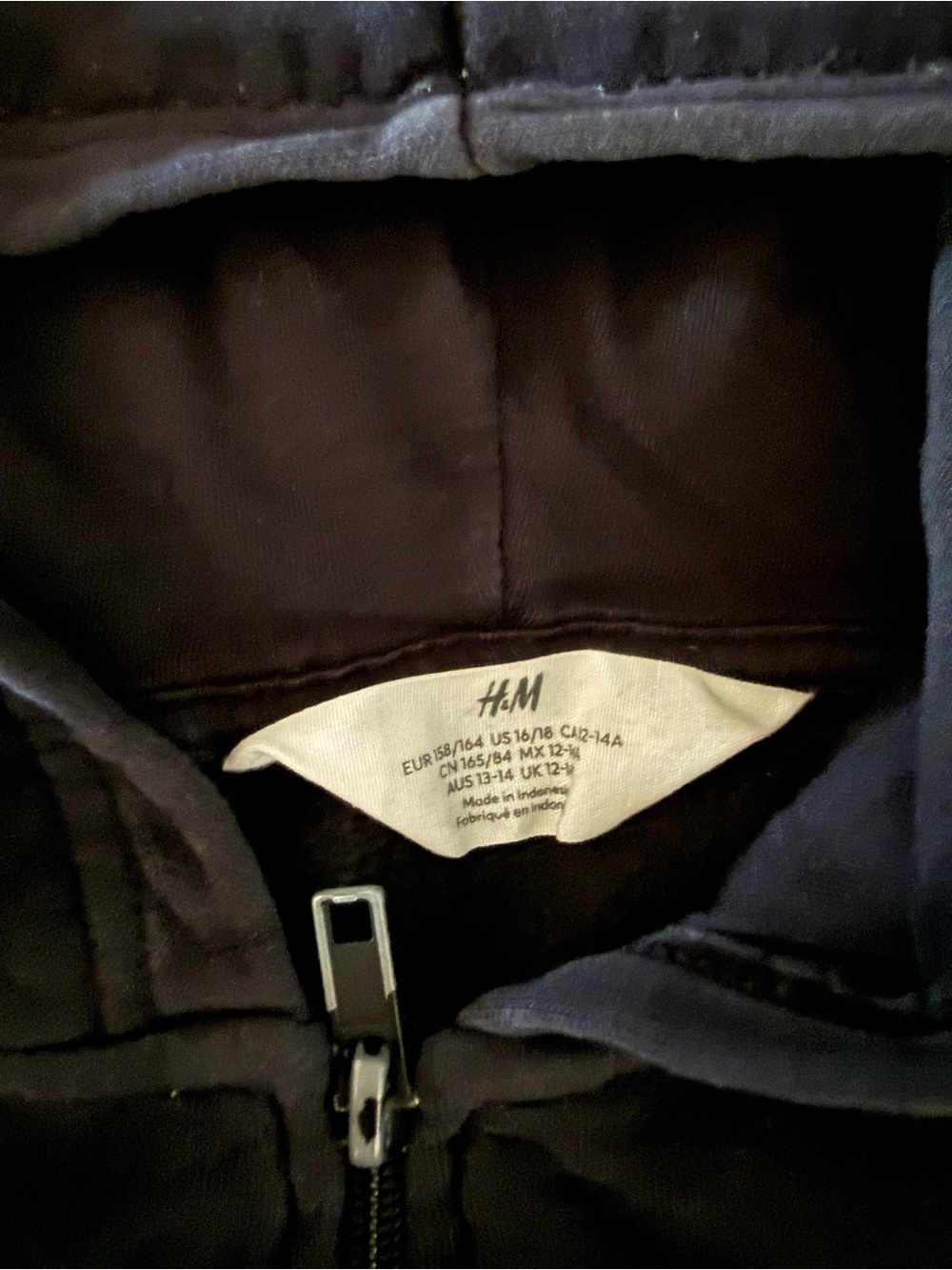 H&M Men's Black Puffer Jacket